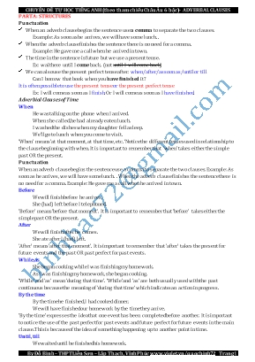 Chuyên đề tự học Tiếng Anh (Theo tham chiếu Châu Âu 6 bậc)  Adrerbal clauses - Đỗ Bình